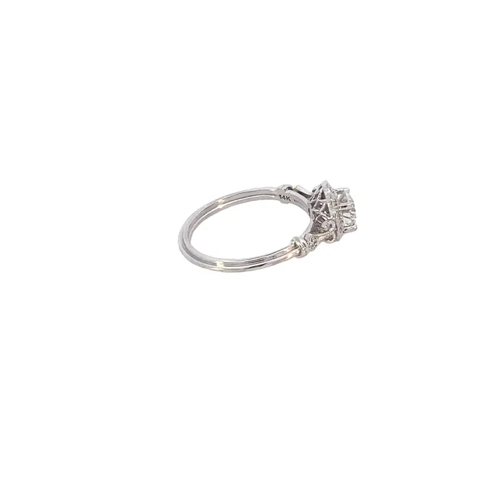 14K White Gold 068ctw 4 Prong Diamond Engagement Ring Jolie Designs Rings 14K White Gold 068ctw 4 Prong Diamond Engagement Ring Jolie Designs Rings