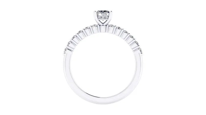 14K White Gold 097ctw 4 Prong Engagement Ring by Thollot THOLLOT DIAMONDS AND FINE JEWELRY Rings 14K White Gold 097ctw 4 Prong Engagement Ring by Thollot THOLLOT DIAMONDS AND FINE JEWELRY Rings