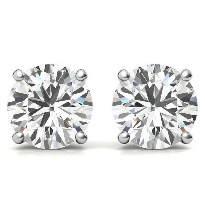 14K White Gold 218ctw Diamond Stud Earrings in Four Prong Martini Settings THOLLOT DIAMONDS AND FINE JEWELRY Earrings 14K White Gold 218ctw Diamond Stud Earrings in Four Prong Martini Settings THOLLOT DIAMONDS AND FINE JEWELRY Earrings