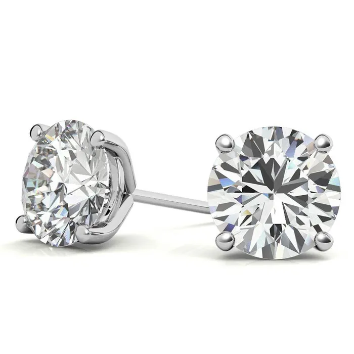 14K White Gold 218ctw Diamond Stud Earrings in Four Prong Martini Settings THOLLOT DIAMONDS AND FINE JEWELRY Earrings 14K White Gold 218ctw Diamond Stud Earrings in Four Prong Martini Settings THOLLOT DIAMONDS AND FINE JEWELRY Earrings