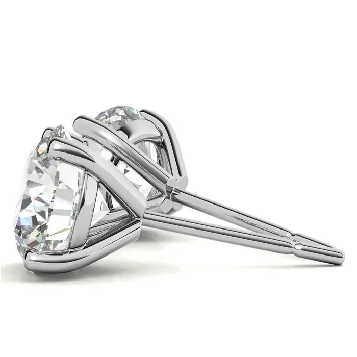 14K White Gold 218ctw Diamond Stud Earrings in Four Prong Martini Settings THOLLOT DIAMONDS AND FINE JEWELRY Earrings 14K White Gold 218ctw Diamond Stud Earrings in Four Prong Martini Settings THOLLOT DIAMONDS AND FINE JEWELRY Earrings