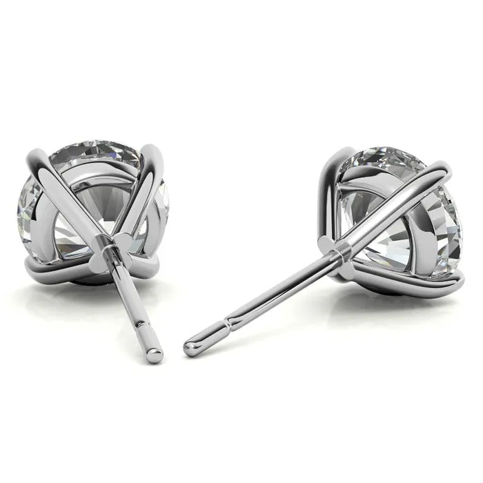 14K White Gold 218ctw Diamond Stud Earrings in Four Prong Martini Settings THOLLOT DIAMONDS AND FINE JEWELRY Earrings 14K White Gold 218ctw Diamond Stud Earrings in Four Prong Martini Settings THOLLOT DIAMONDS AND FINE JEWELRY Earrings