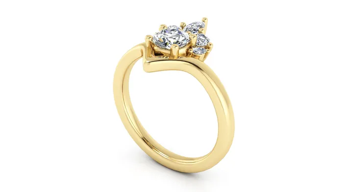 14K Yellow Gold 106ctw 4 Prong Engagement Ring by Thollot THOLLOT DIAMONDS AND FINE JEWELRY Rings 14K Yellow Gold 106ctw 4 Prong Engagement Ring by Thollot THOLLOT DIAMONDS AND FINE JEWELRY Rings