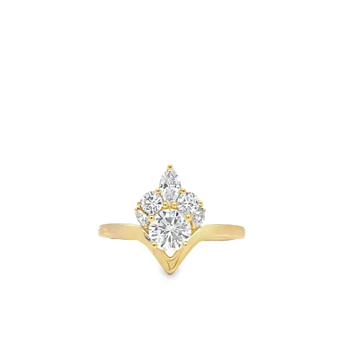14K Yellow Gold 106ctw 4 Prong Engagement Ring by Thollot THOLLOT DIAMONDS AND FINE JEWELRY Rings 14K Yellow Gold 106ctw 4 Prong Engagement Ring by Thollot THOLLOT DIAMONDS AND FINE JEWELRY Rings