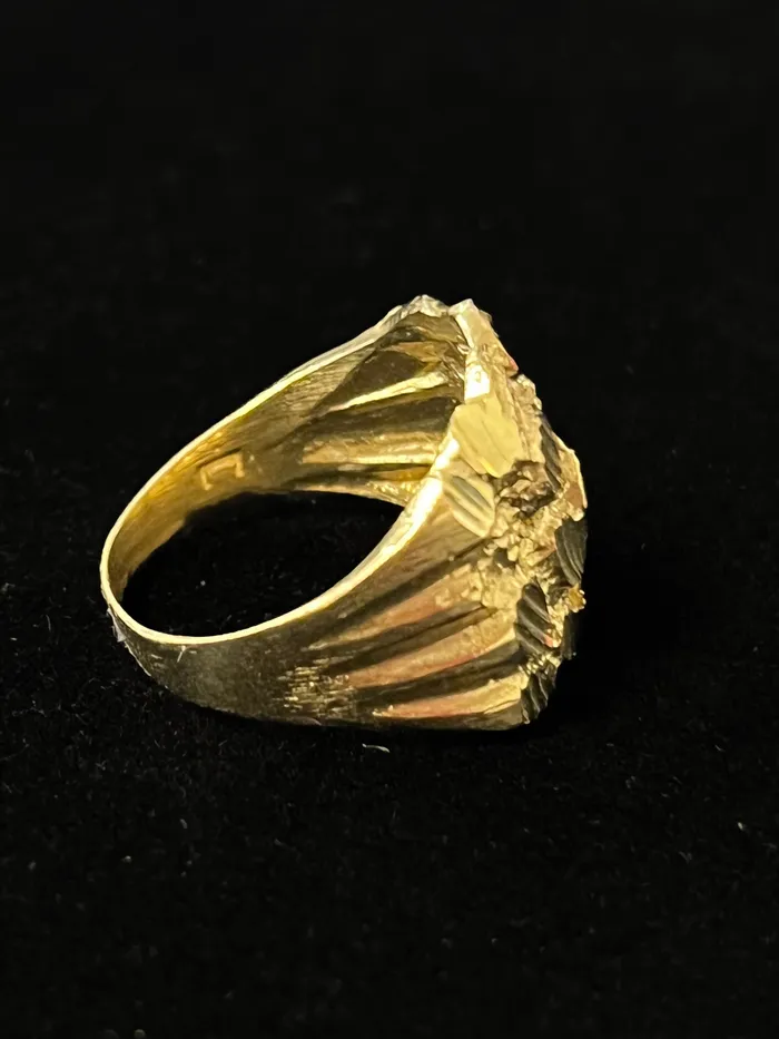 275 Clearance Mens Nugget Ring Crown Jewels Coin Rings
