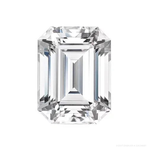 301ct VVS2 E Emerald Cut Lab Grown Diamond GREENROCKS Earrings