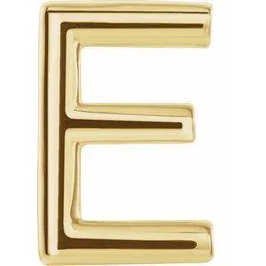 302 Fine Jewelry Personalized Initial Wear Everyday Stud Earring Solid 14K Yellow Gold AZ Earrings