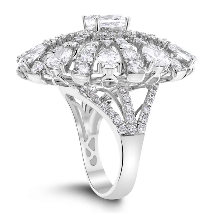 Amayra Radiance Diamond Ring 980 ct Diamonds in White Gold Beauvince Rings