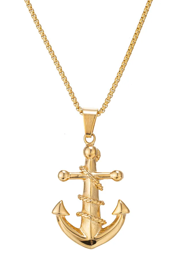 Anchor Away Necklace Eye Candy LA Necklaces