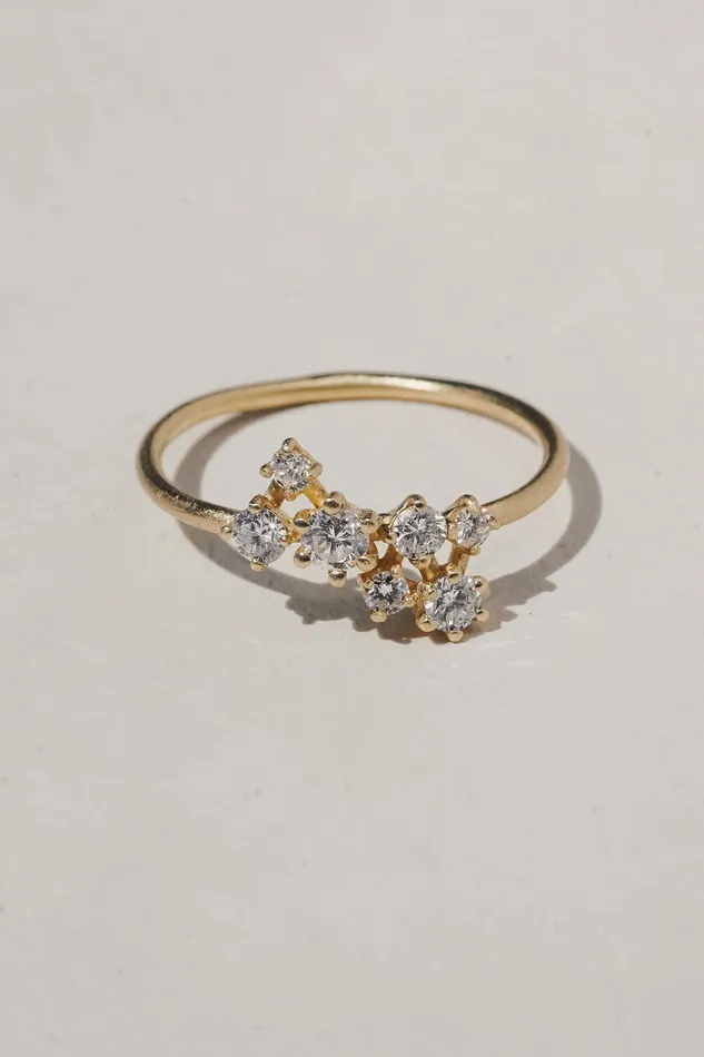 Andromeda Ring Valley Rose Rings