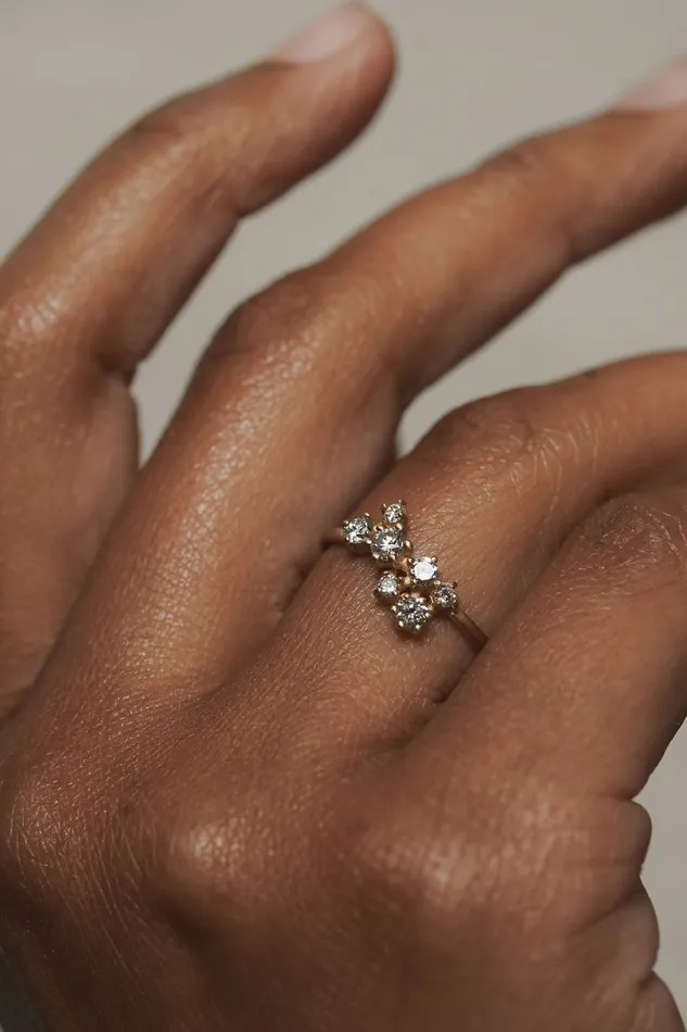 Andromeda Ring Valley Rose Rings