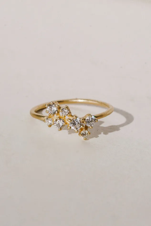 Andromeda Ring Valley Rose Rings
