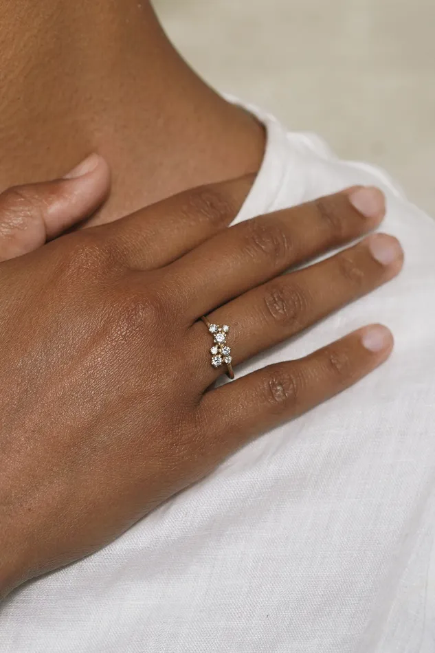 Andromeda Ring Valley Rose Rings