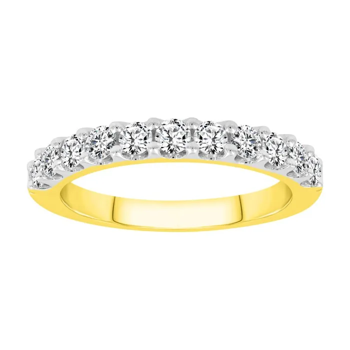 AV Rings LADIES BAND 075CT ROUND DIAMOND 14K YELLOW GOLD