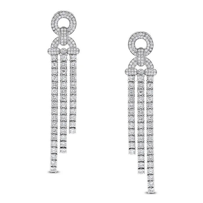 Beauvince Earrings Beauvince Destiny Diamond Earrings 431 ct Diamonds in White Gold
