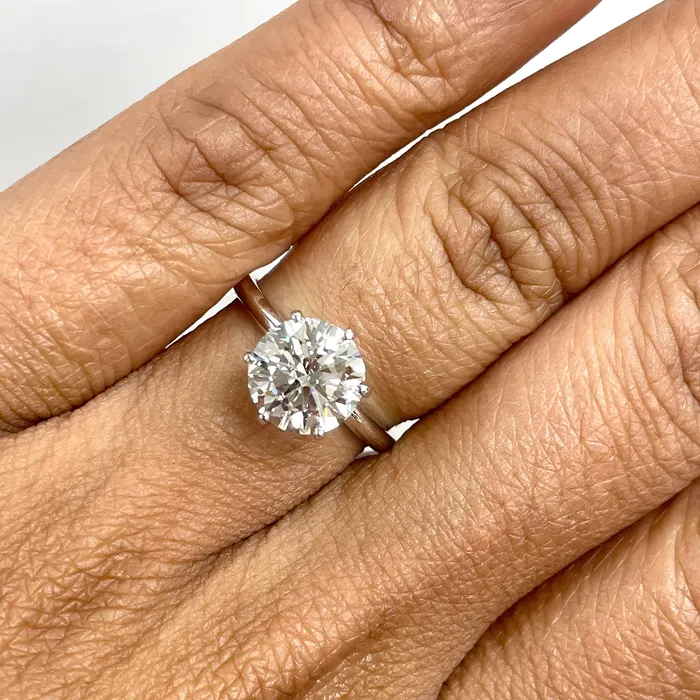 Beauvince Rings Beauvince GIA 200 Carat Round H Internally Flawless Engagement Ring Beauvince Rings Beauvince GIA 200 Carat Round H Internally Flawless Engagement Ring
