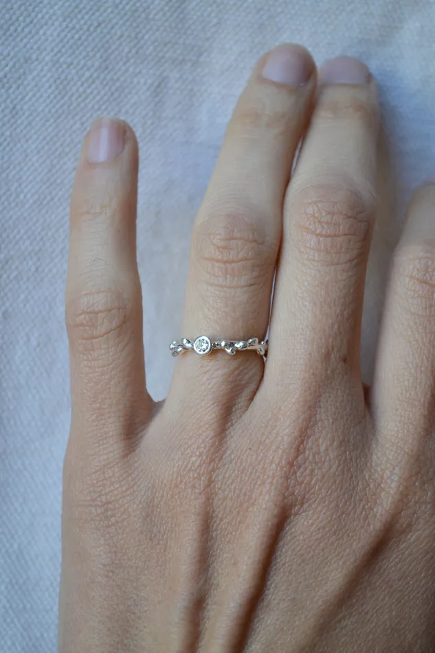 Branch Rings Branch Solitaire Silver Ring