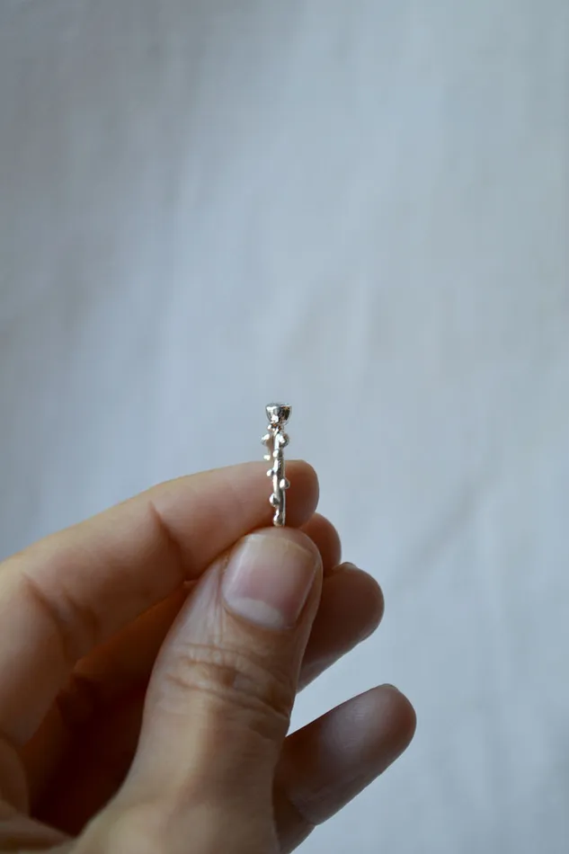 Branch Rings Branch Solitaire Silver Ring