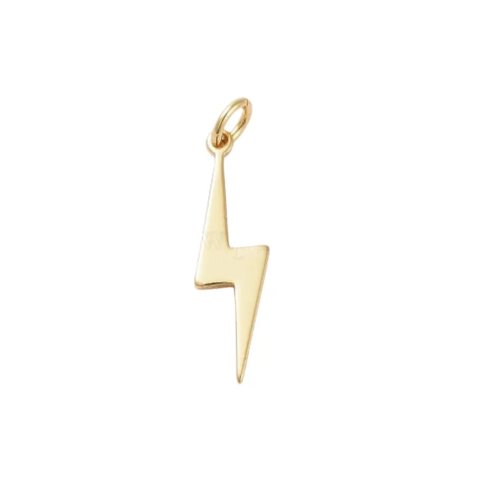 Charm Necklaces pau jewelry Lightning Bolt charm