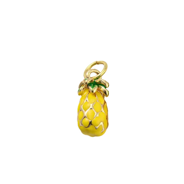 Charm Necklaces pau jewelry Pineapple charm