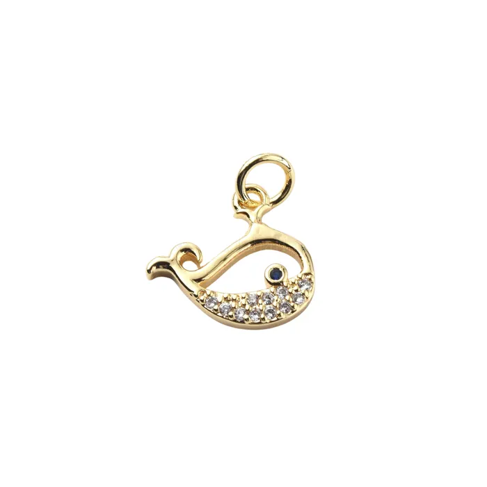 Charm Necklaces pau jewelry Whale charm