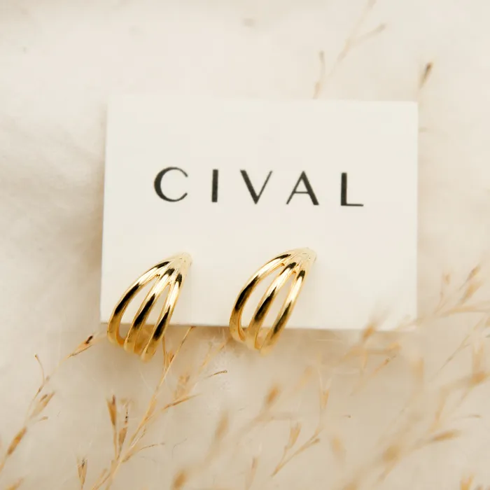 CIVAL Collective Illusion hoop Earrings