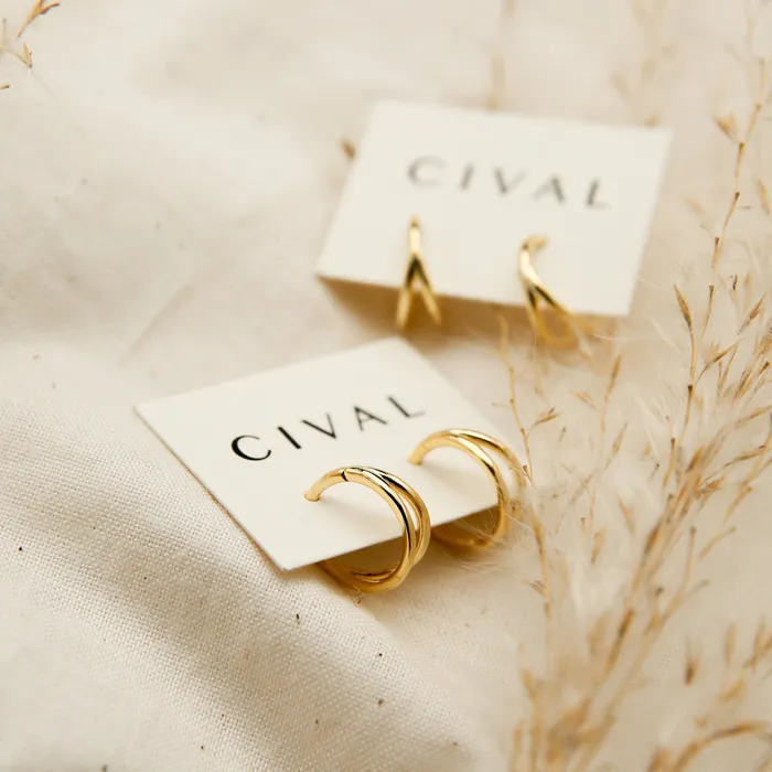 CIVAL Collective Illusion hoop Earrings