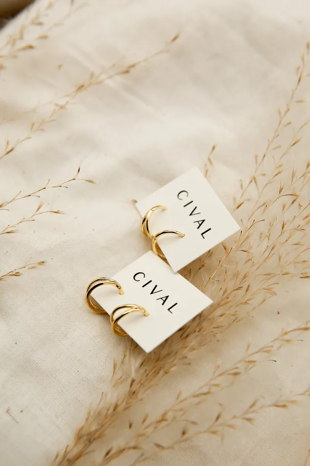 CIVAL Collective Illusion hoop Earrings