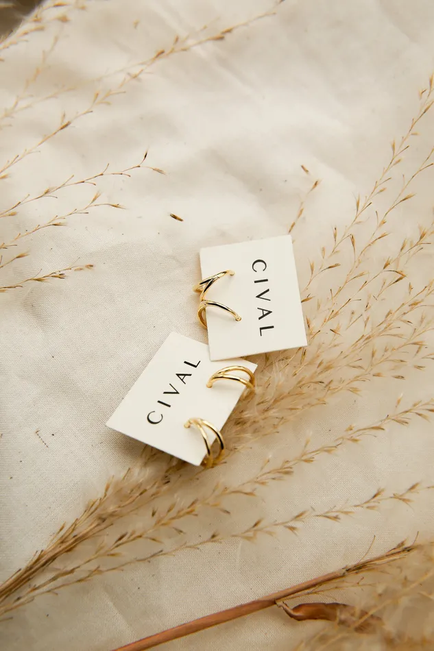 CIVAL Collective Illusion hoop Earrings