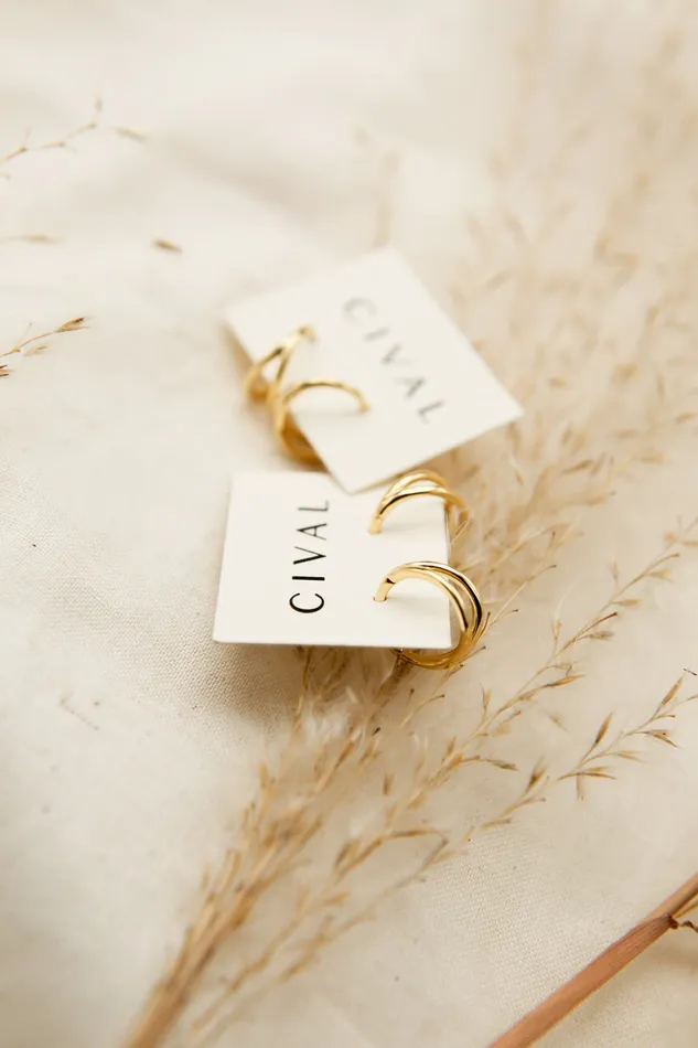 CIVAL Collective Illusion hoop Earrings