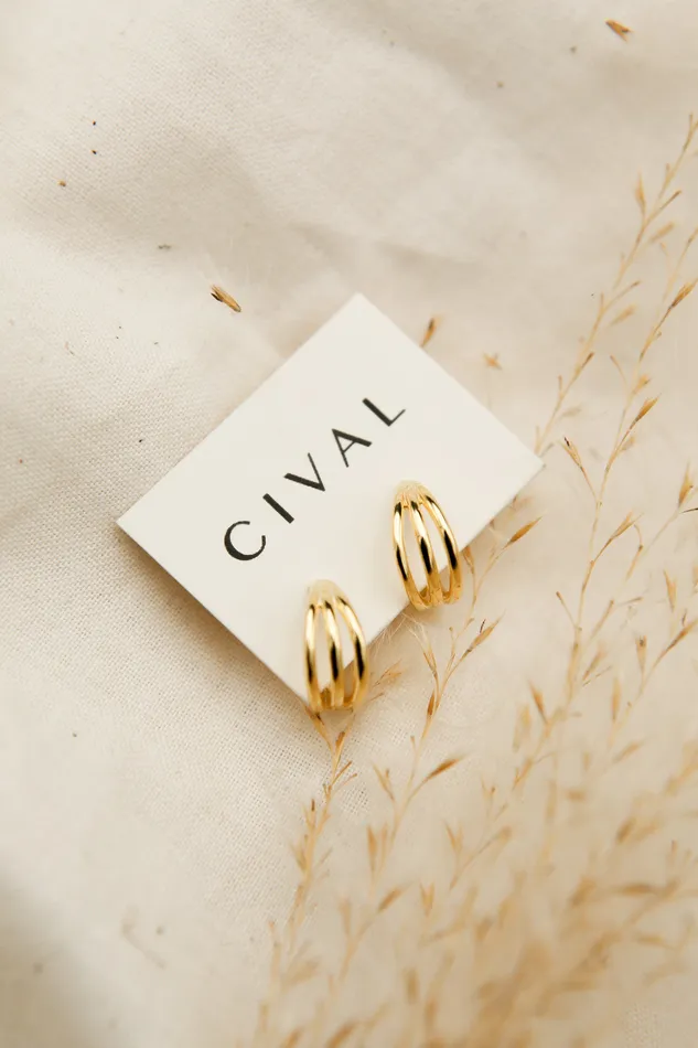 CIVAL Collective Illusion hoop Earrings