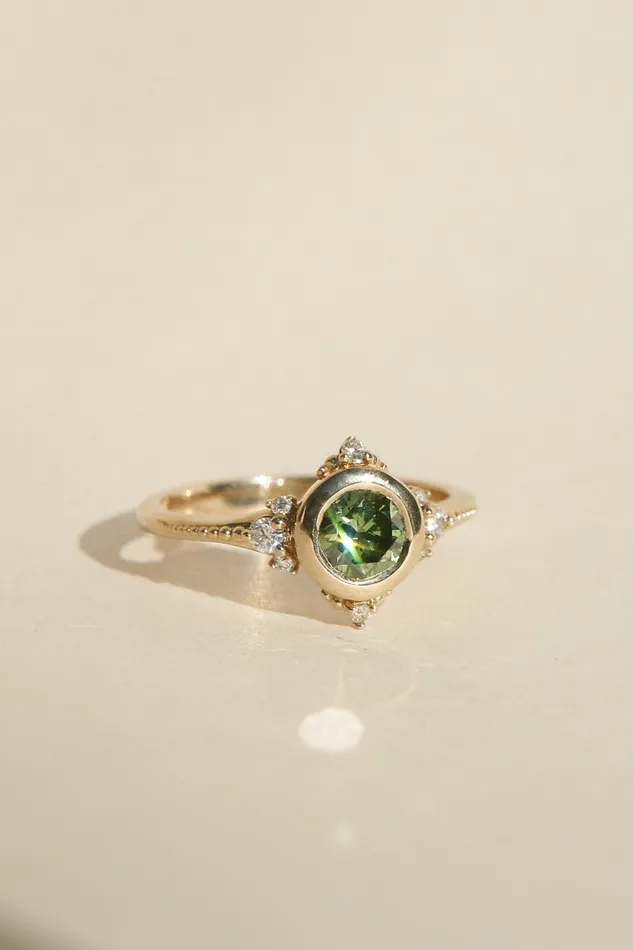 CIVAL Collective Joy 14K Colorful Diamond Engagement Ring Rings