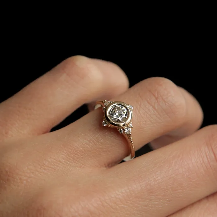 CIVAL Collective Joy 14K Colorful Diamond Engagement Ring Rings