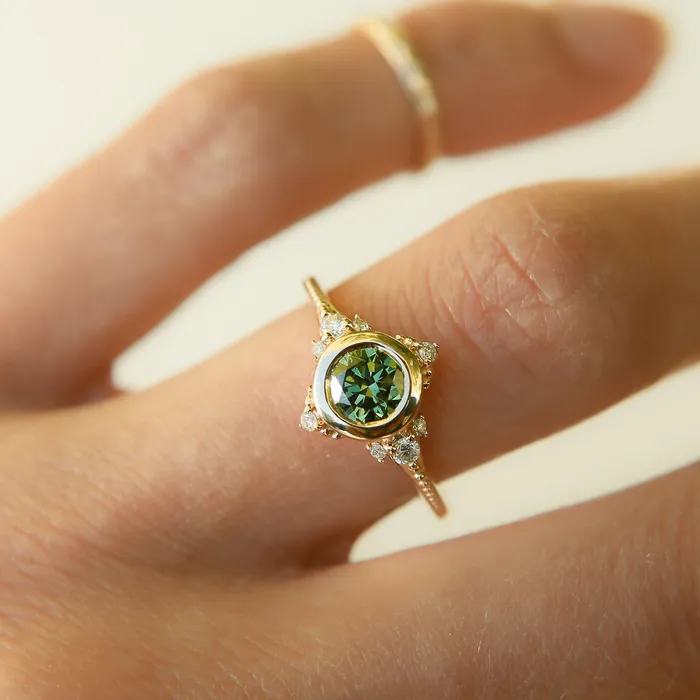 CIVAL Collective Joy 14K Colorful Diamond Engagement Ring Rings