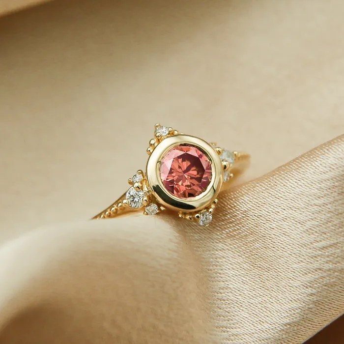 CIVAL Collective Joy 14K Colorful Diamond Engagement Ring Rings
