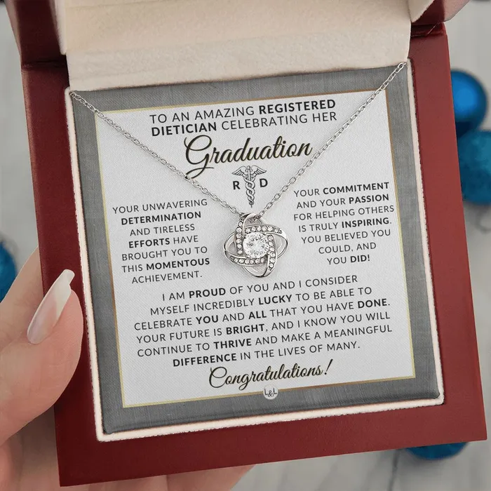 Congratulations Registered Dietitian Necklace to Celebrate Graduation Registered Dietitian Graduation Gift For Her 2024 Graduation Gift Idea For Her ShineOn Fulfillment Necklaces