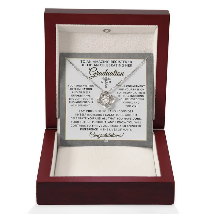 Congratulations Registered Dietitian Necklace to Celebrate Graduation Registered Dietitian Graduation Gift For Her 2024 Graduation Gift Idea For Her ShineOn Fulfillment Necklaces