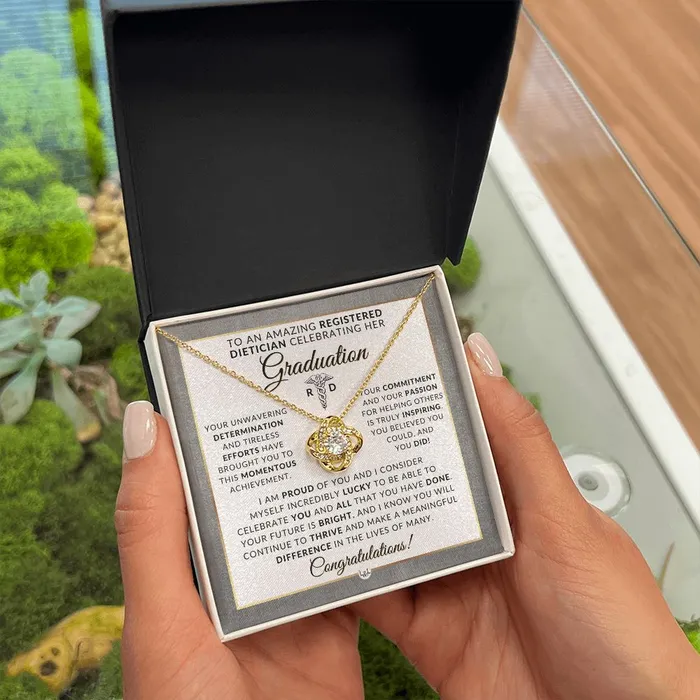 Congratulations Registered Dietitian Necklace to Celebrate Graduation Registered Dietitian Graduation Gift For Her 2024 Graduation Gift Idea For Her ShineOn Fulfillment Necklaces