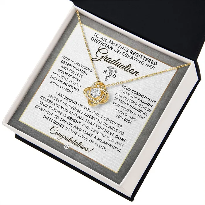 Congratulations Registered Dietitian Necklace to Celebrate Graduation Registered Dietitian Graduation Gift For Her 2024 Graduation Gift Idea For Her ShineOn Fulfillment Necklaces