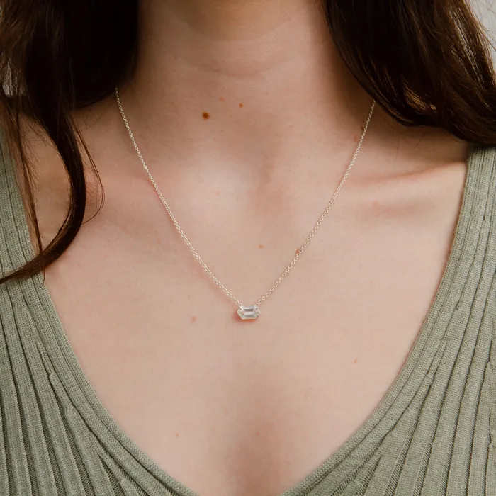 Corey Egan Necklaces Emerson Quartz Necklace in Silver