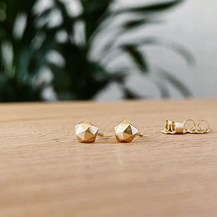 Corey Egan Vermeil Micro Fragment Stud Earrings Earrings