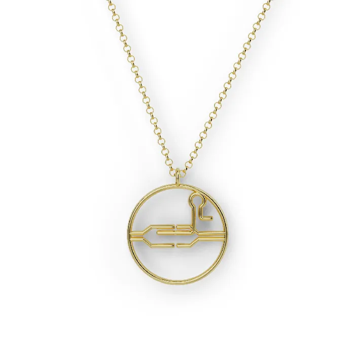 CRISPR necklace gold vermeil sciencejewelry1824 Necklaces