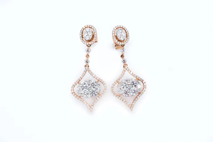 crown Jewels and Coin 374 ctw Post Drop Diamond Earrings Earrings