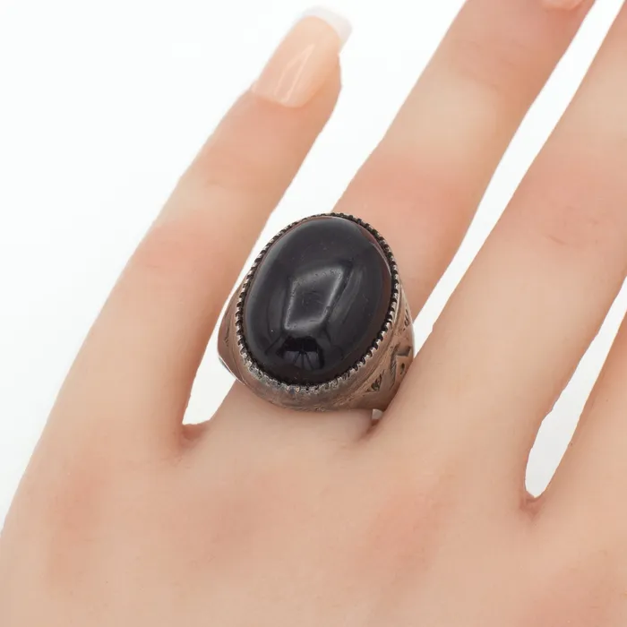 Crown Jewels Coin Navajo Handmade Sterling Silver Ring Hallmark Unknown Size 11 Rings