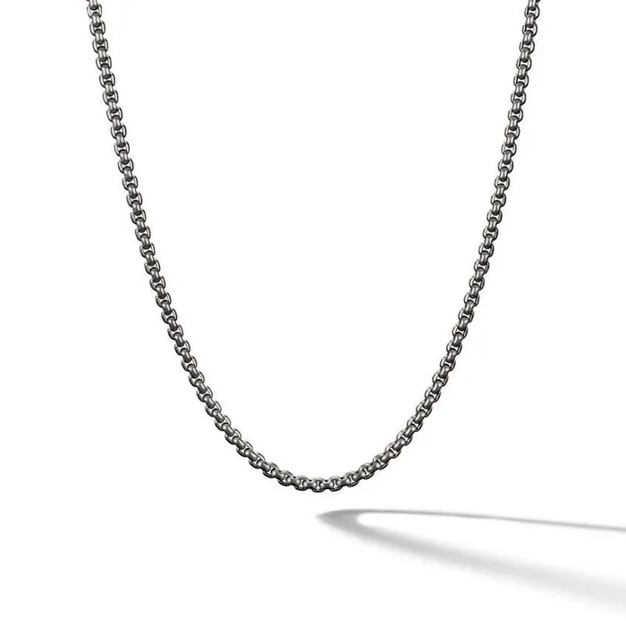David Yurman 18 Box Chain Necklace in Grey Titanium 27mm DAVID YURMAN INC Necklaces David Yurman 18 Box Chain Necklace in Grey Titanium 27mm DAVID YURMAN INC Necklaces