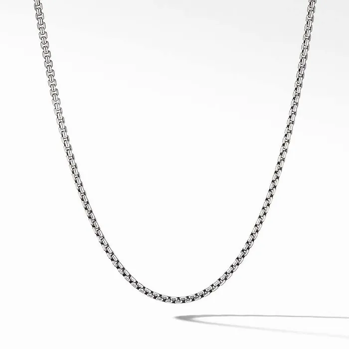 David Yurman 20 Box Chain Necklace in Sterling Silver 27mm DAVID YURMAN INC Necklaces David Yurman 20 Box Chain Necklace in Sterling Silver 27mm DAVID YURMAN INC Necklaces