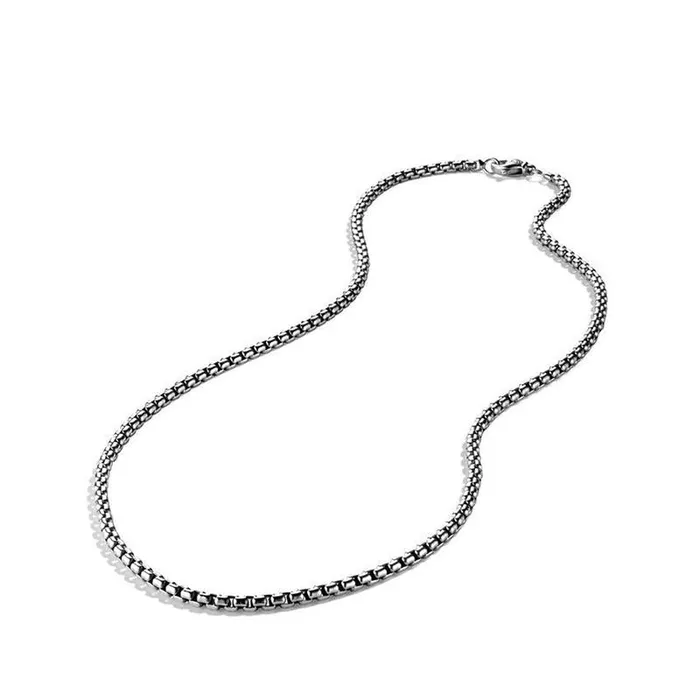 David Yurman 20 Box Chain Necklace in Sterling Silver 36mm DAVID YURMAN INC Necklaces David Yurman 20 Box Chain Necklace in Sterling Silver 36mm DAVID YURMAN INC Necklaces