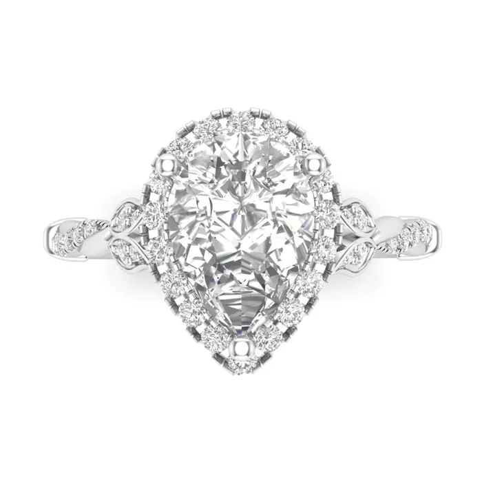 Diamond Engagement Ring Luminar L8676PS 182 ctw Luminar Rings