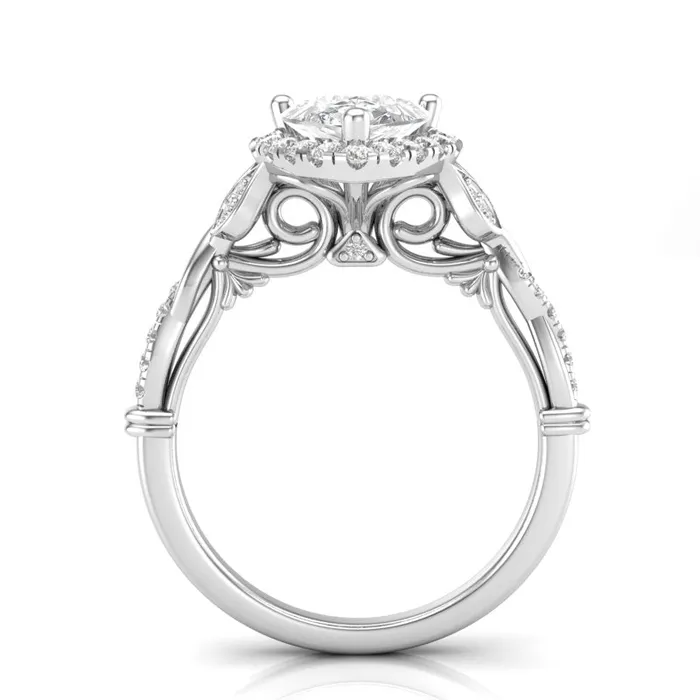 Diamond Engagement Ring Luminar L8676PS 182 ctw Luminar Rings
