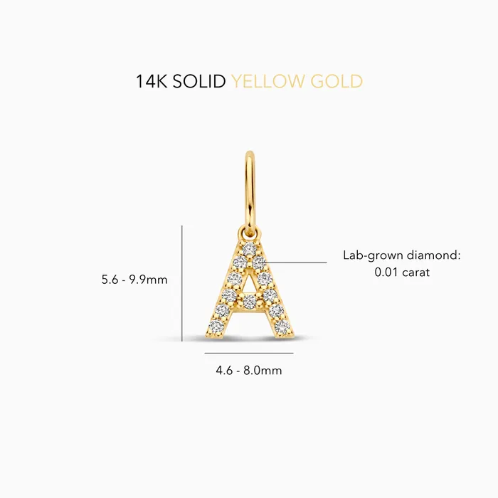 Diamond Initial Necklace Set Eline Rosina Necklaces